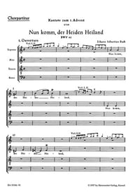 Nun Komm Der Heiden Heiland SATB Choral Score cover Thumbnail